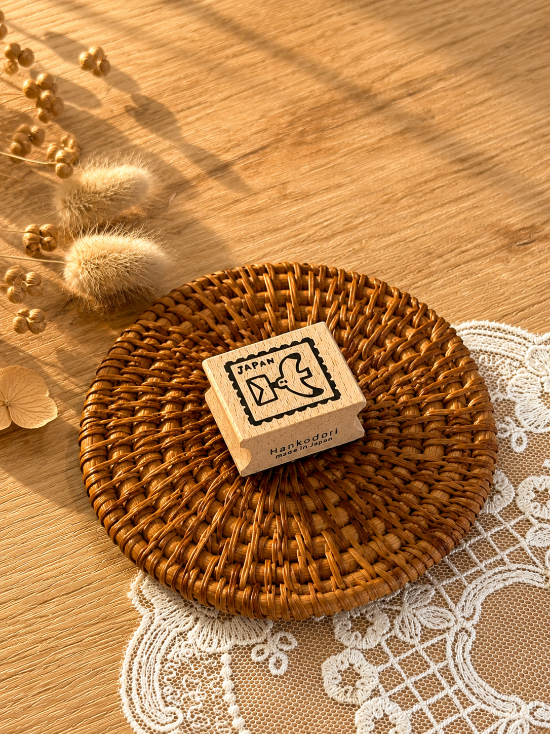 (NEW) Hankodori - Postage Stamp | Wooden Rubber Stamp
