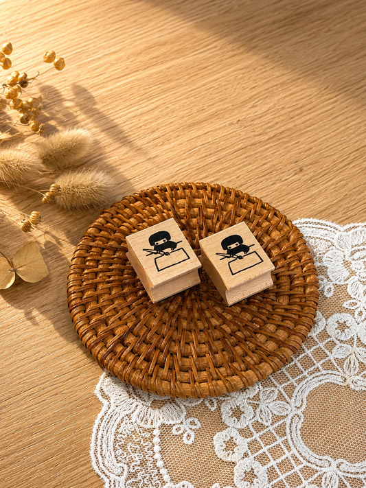 (NEW) Hankodori - Let's Write A Letter | Wooden Rubber Stamp