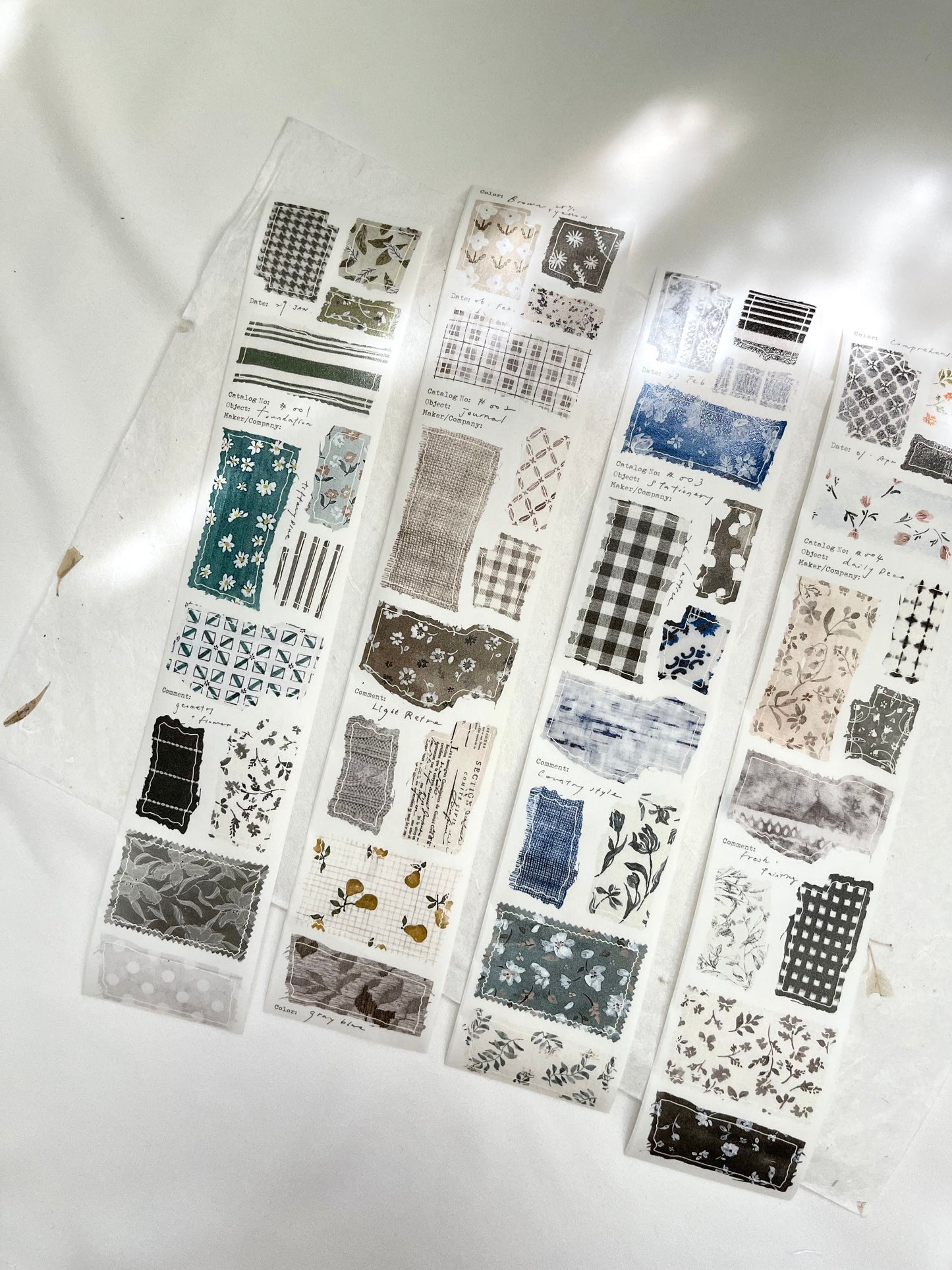 (NEW) Pion - Cloth | Kiss Cut 5cm Washi Tape