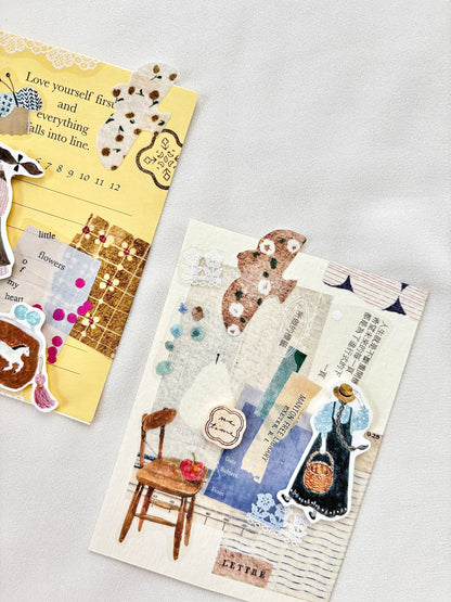 (NEW) Pion - Flying Birds | Kiss Cut 2.5cm Washi Tape