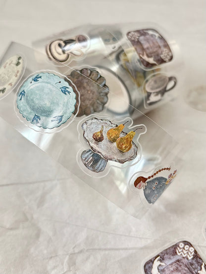 (NEW) Pion - Pottery | 3.5cm Kiss Cut PET Tape