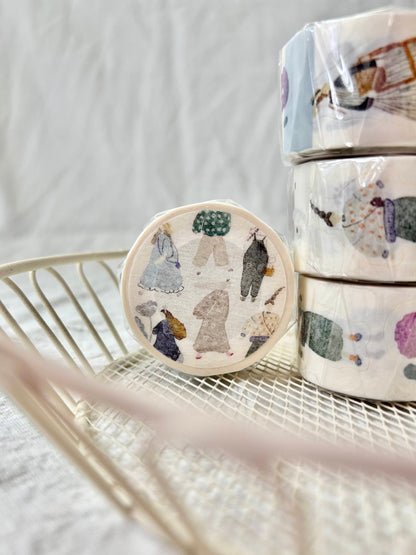 (NEW) Pion - Artsy Girl | Kiss Cut 2.5cm Washi Tape