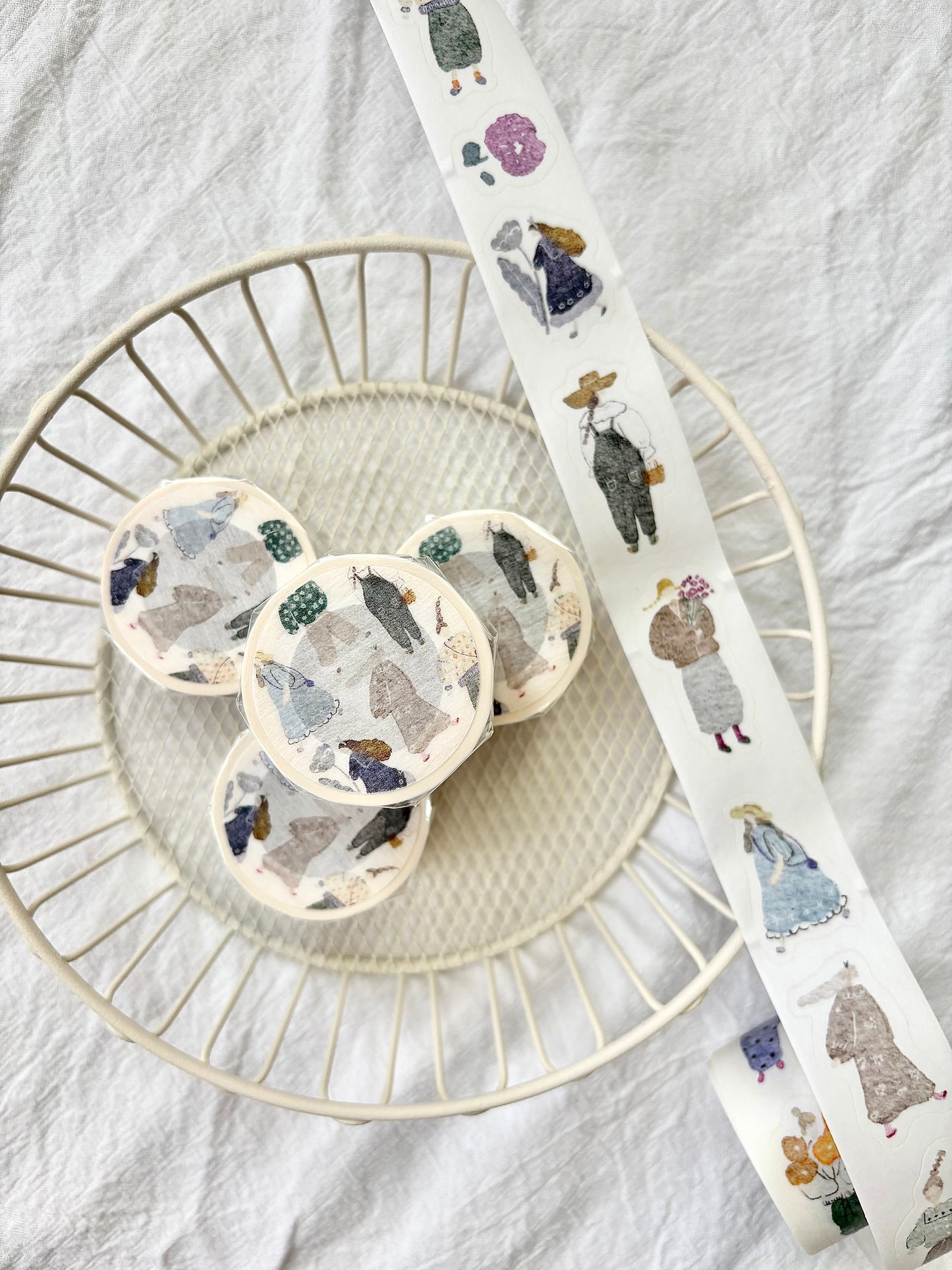 (NEW) Pion - Artsy Girl | Kiss Cut 2.5cm Washi Tape