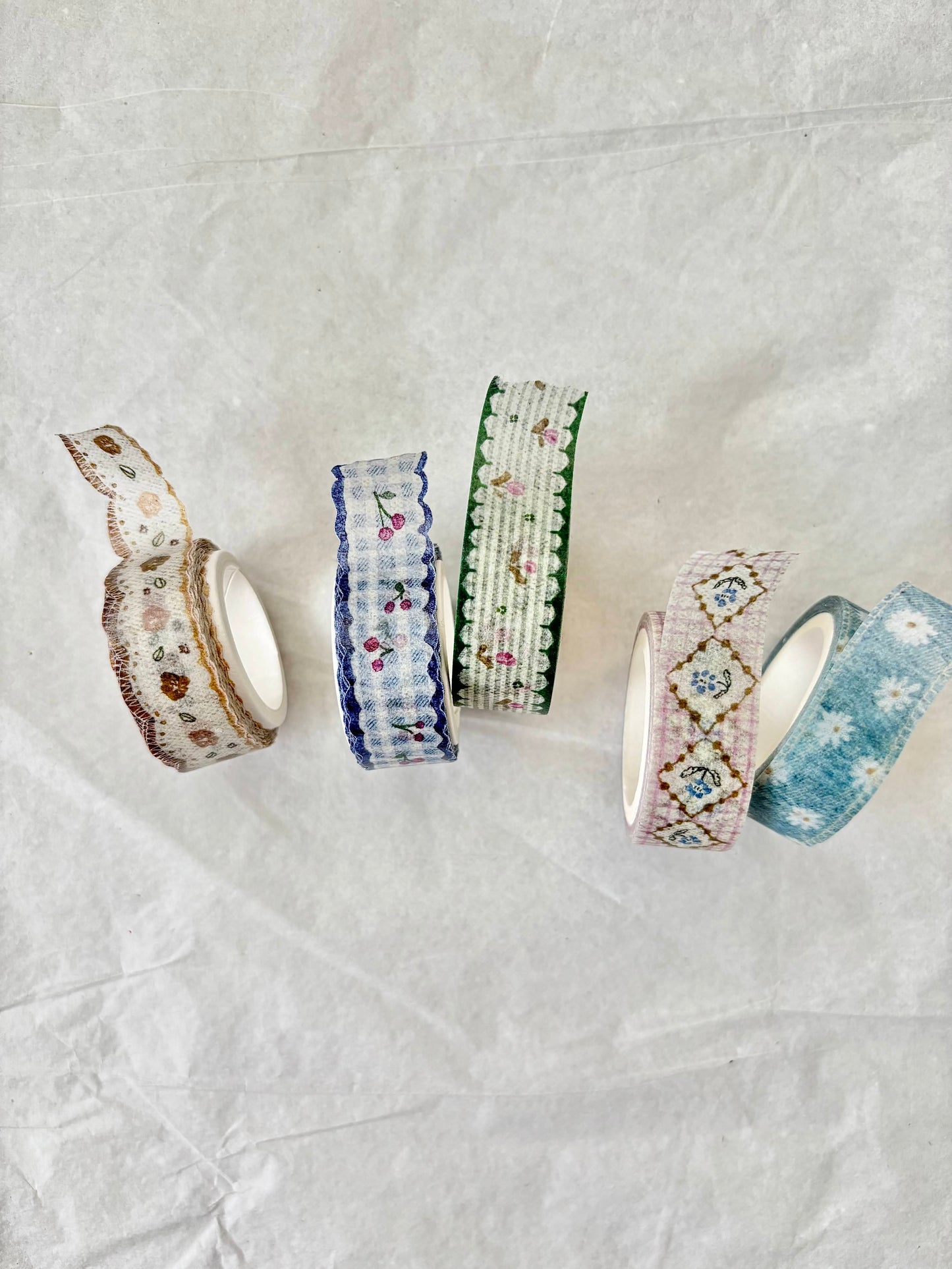 (NEW) Pion - Cherry & Rustic | Die-cut Washi Tape (2 Designs)