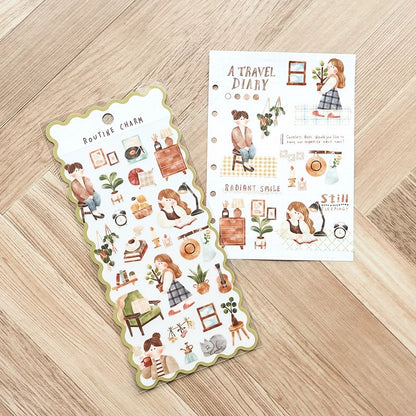 (NEW) Routine Charm - Interior | Sticker Sheet