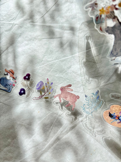 (NEW) Pion - Blooming | 3.5cm Kiss Cut PET Tape