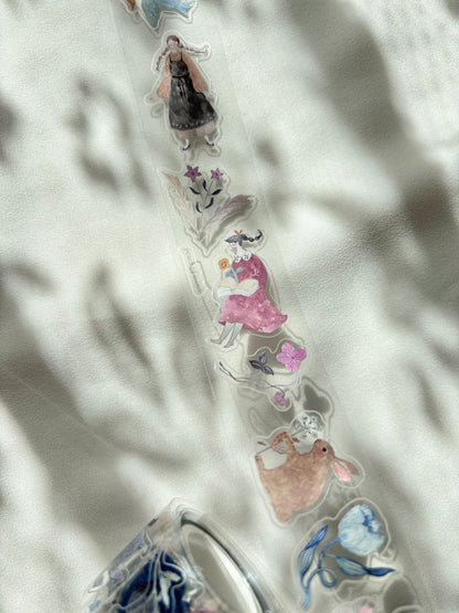 (NEW) Pion - Blooming | 3.5cm Kiss Cut PET Tape
