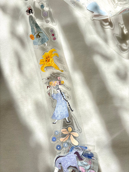 (NEW) Pion - Blooming | 3.5cm Kiss Cut PET Tape