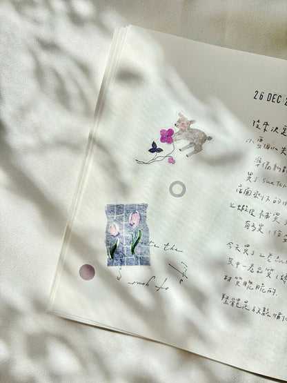 (NEW) Pion - Blooming | 3.5cm Kiss Cut PET Tape