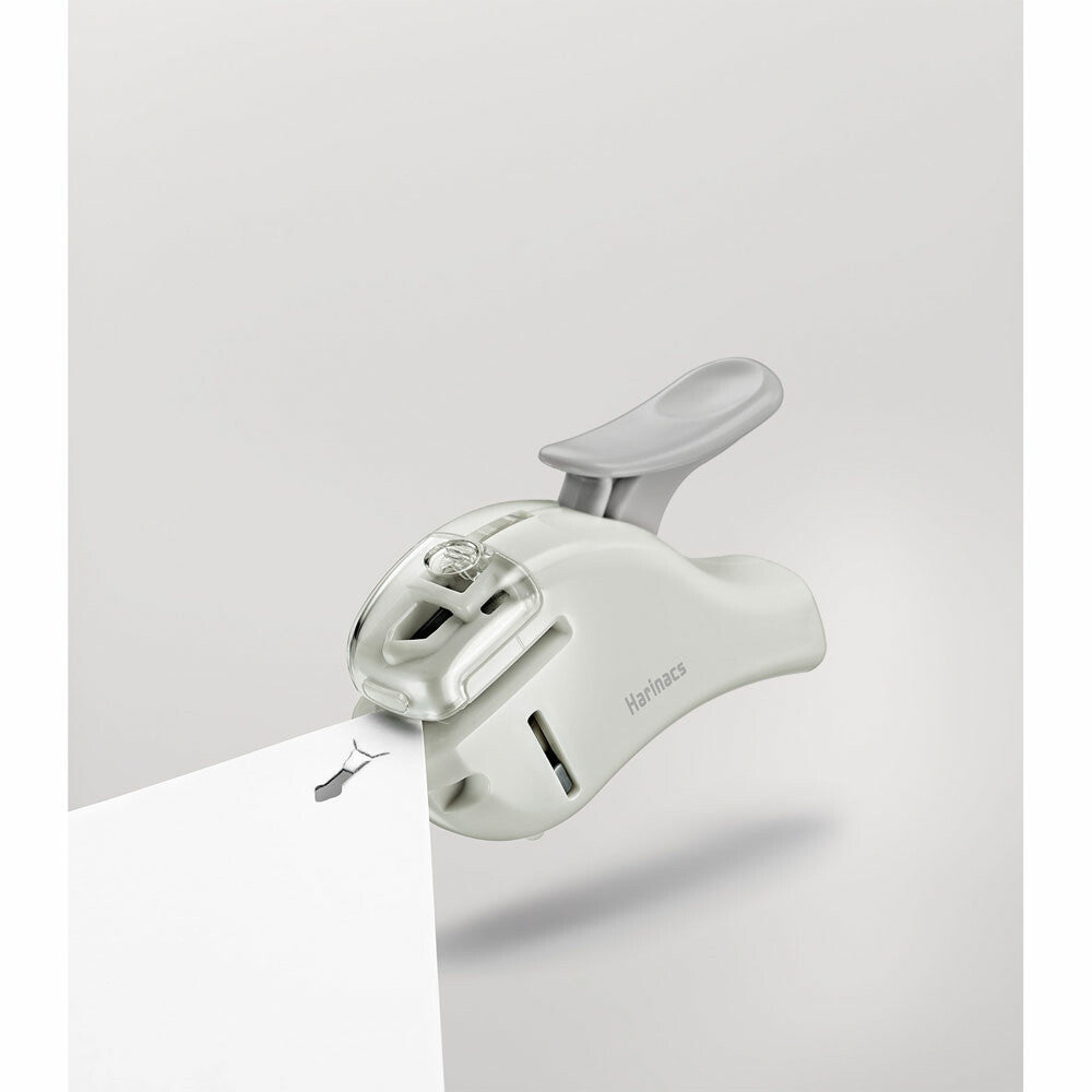 (NEW) KOKUYO Harinacs Stapleless Stapler – Compact - White