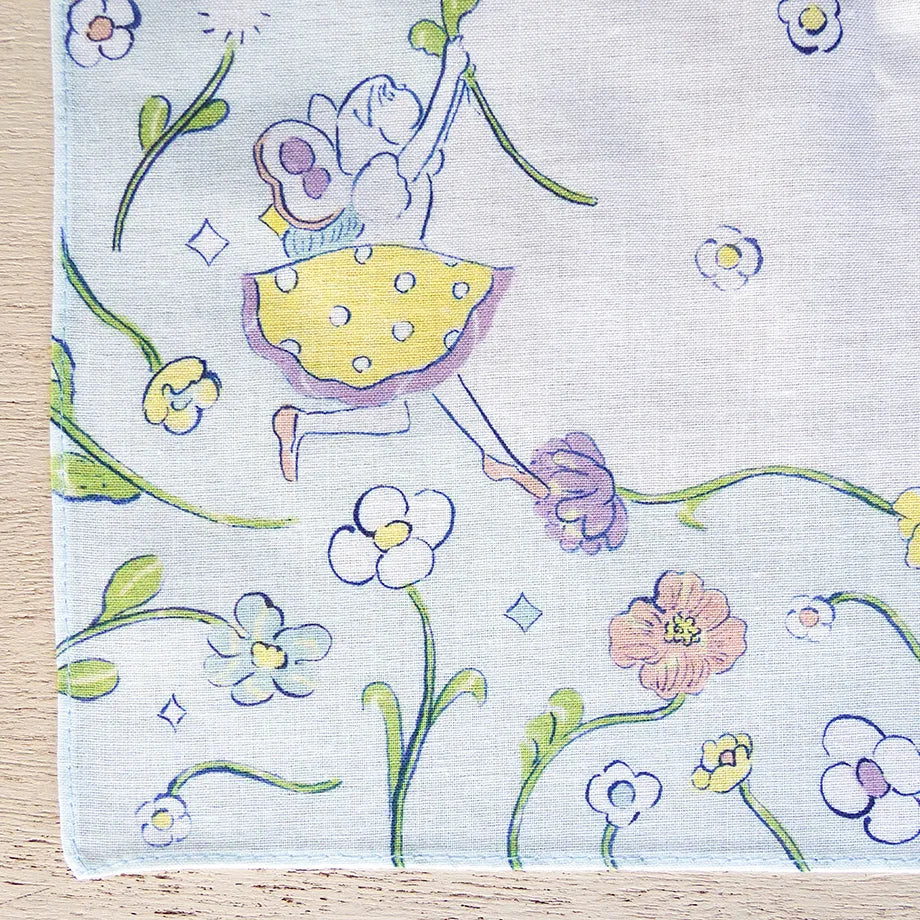 (NEW) Cozyca - Kitazawa Heisuke Spring Breeze Everyone | 100% Cotton Handkerchief (Copy)