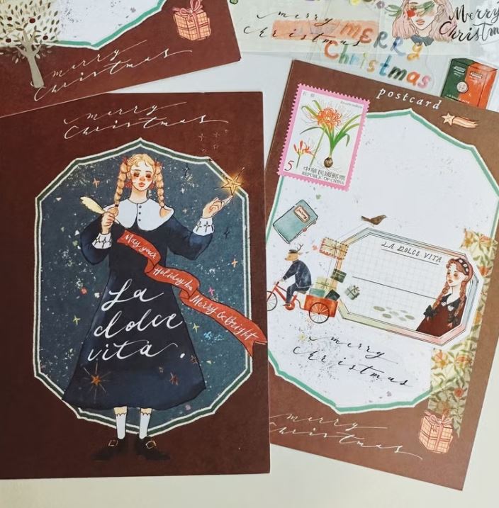 (NEW) LDV Christmas Magic Academy | Christmas Postcard