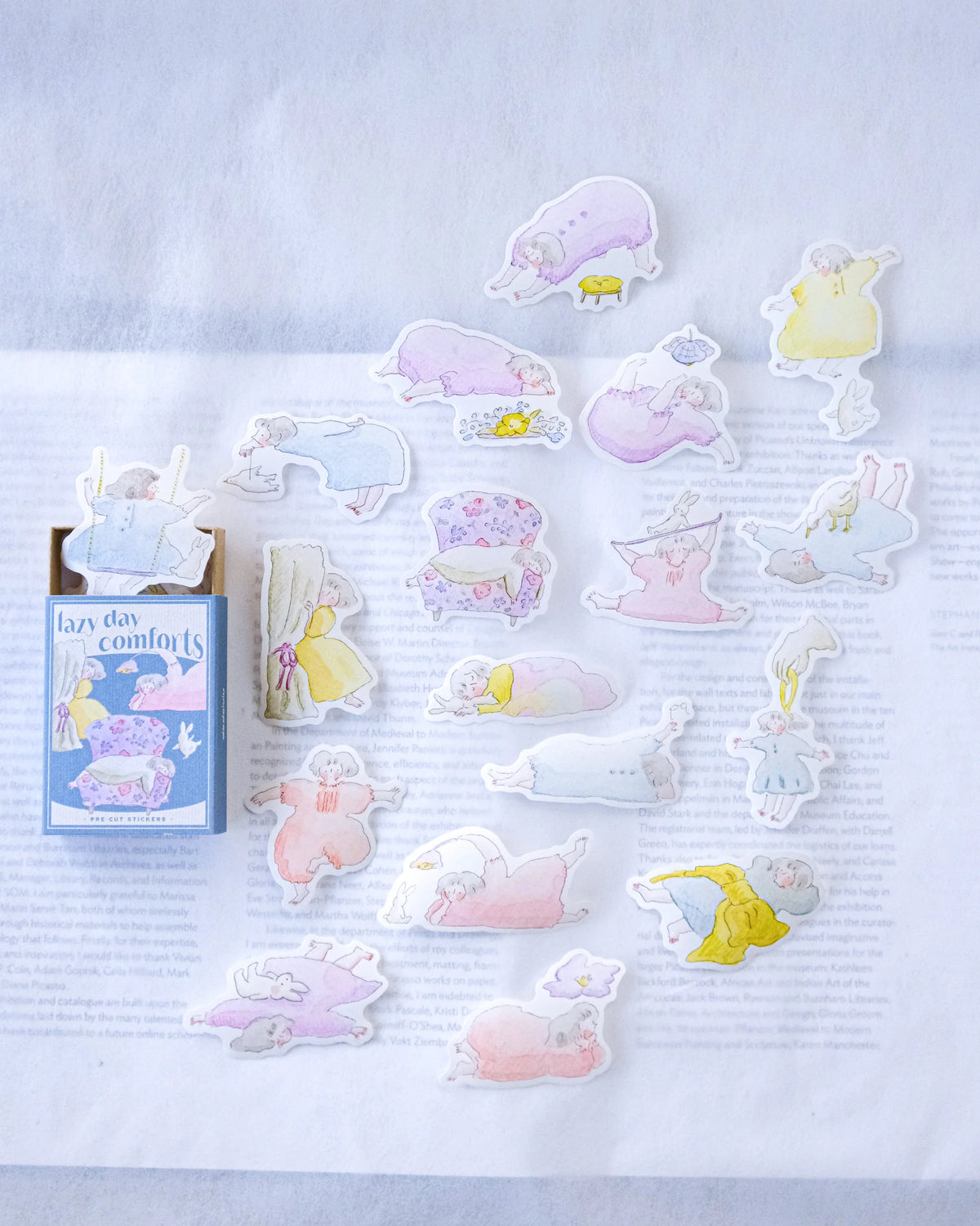(NEW) Dodolulu - Lazy Day Comforts | Matchbox Flake Stickers