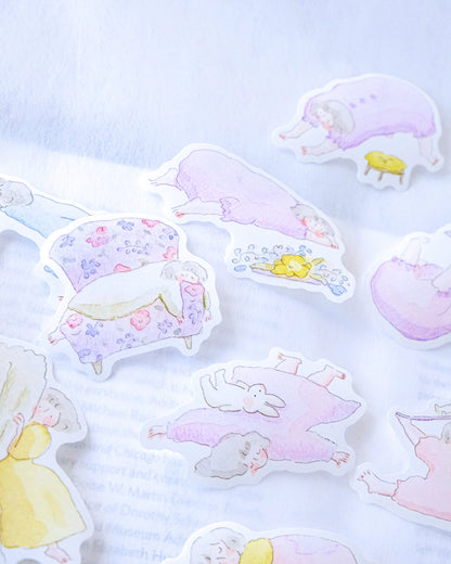 (NEW) Dodolulu - Lazy Day Comforts | Matchbox Flake Stickers