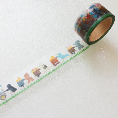(NEW) Mariko Fukuoka Let's carry | Transparent Washi Tape (8m)