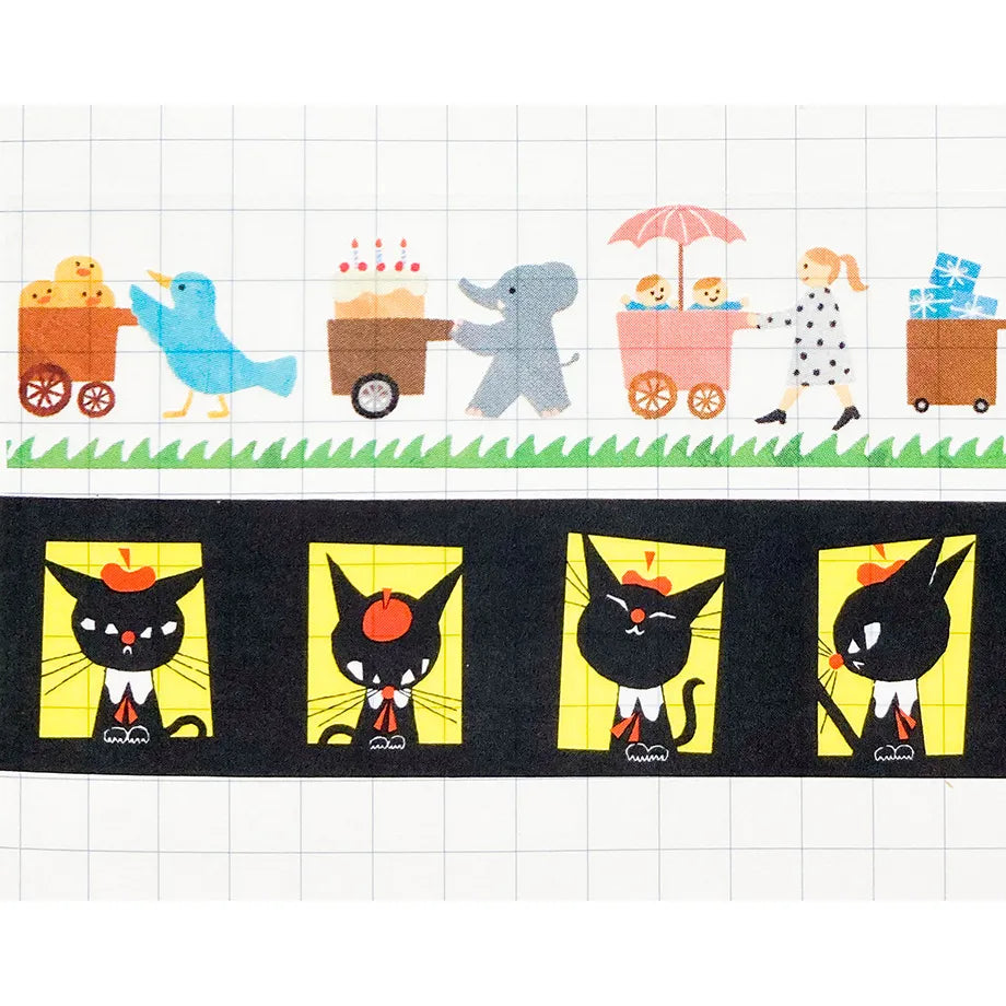 (NEW) Mariko Fukuoka Let's carry | Transparent Washi Tape (8m)