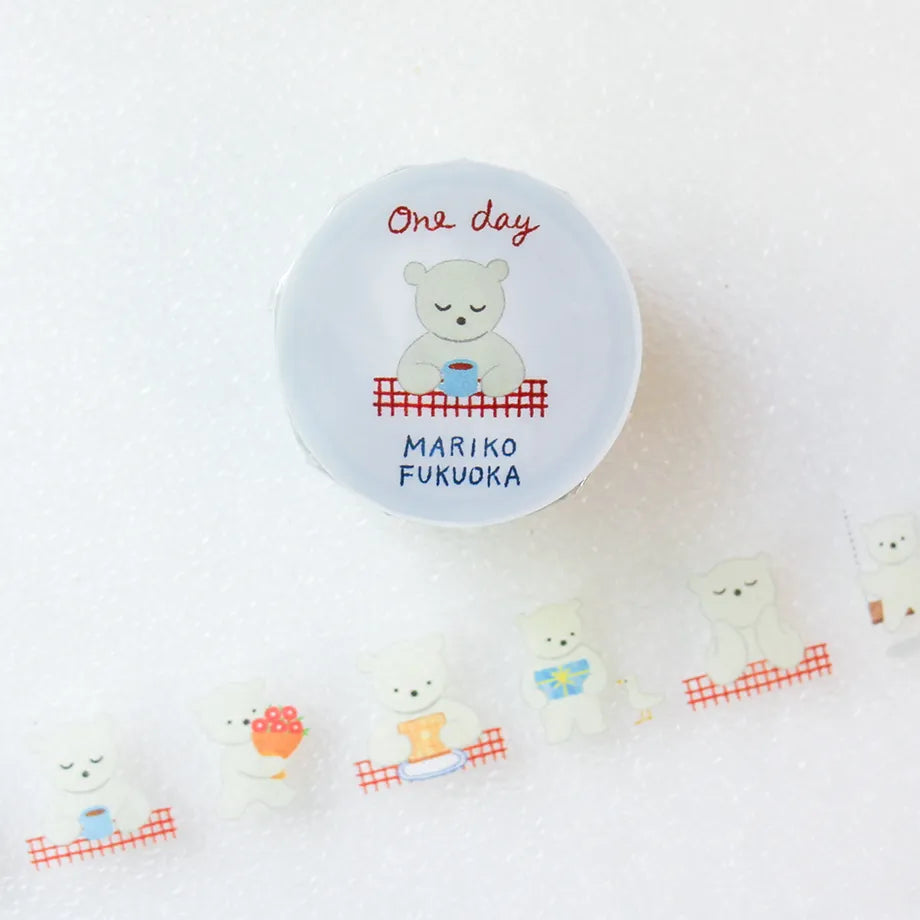 (NEW) Mariko Fukuoka One Day | Transparent Washi Tape (8m)