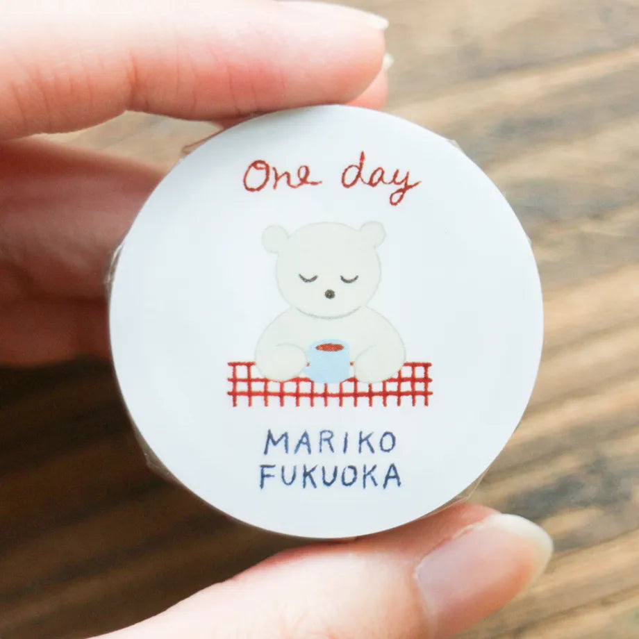 (NEW) Mariko Fukuoka One Day | Transparent Washi Tape (8m)