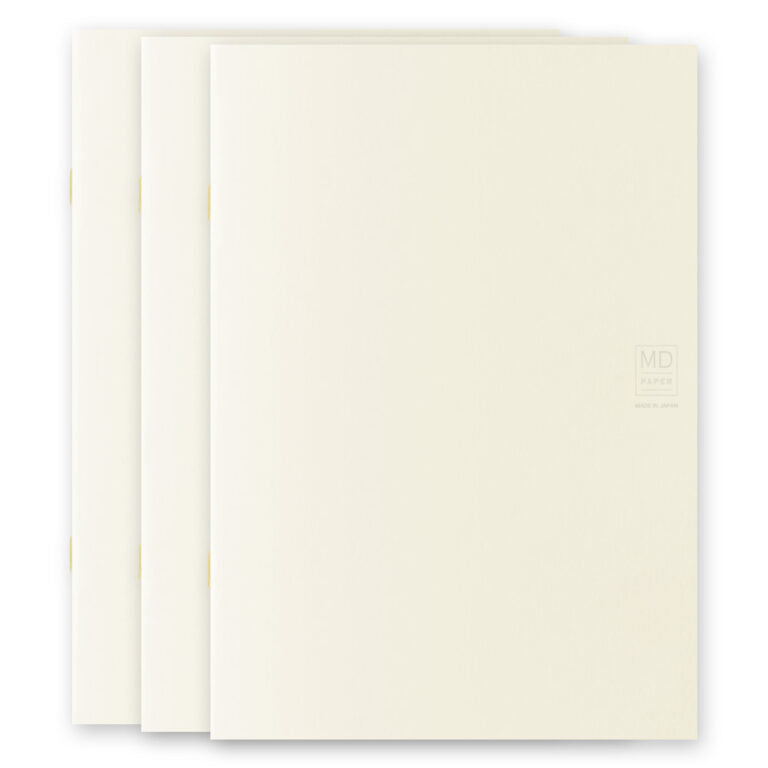 (NEW) Midori MD Notebook Light A5 - Blank - Pack of 3