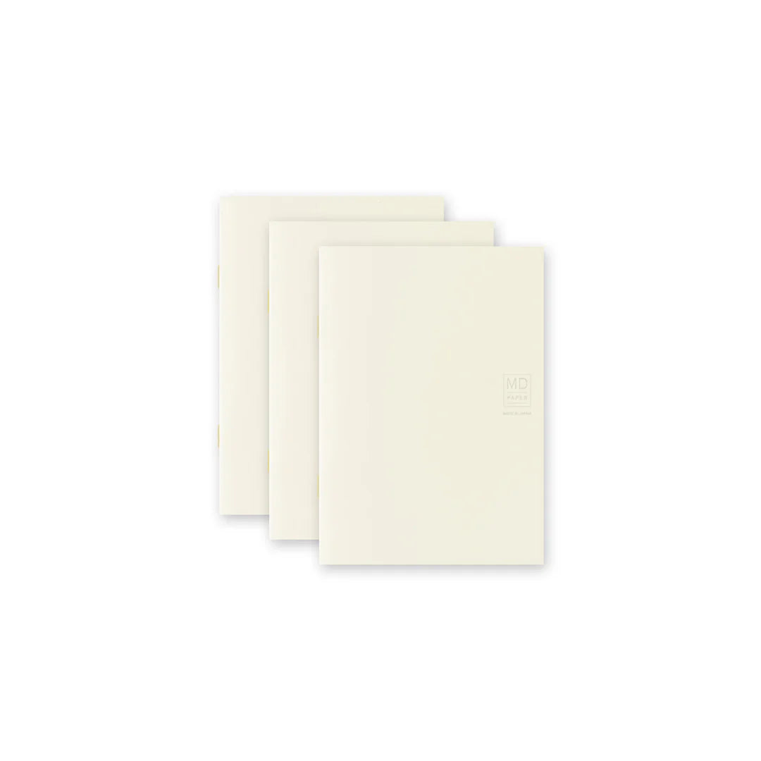 (NEW) Midori MD Notebook Light A6 - Grid - Pack of 3