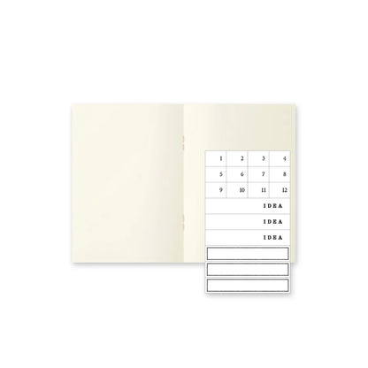 (NEW) Midori MD Notebook Light A6 - Grid - Pack of 3