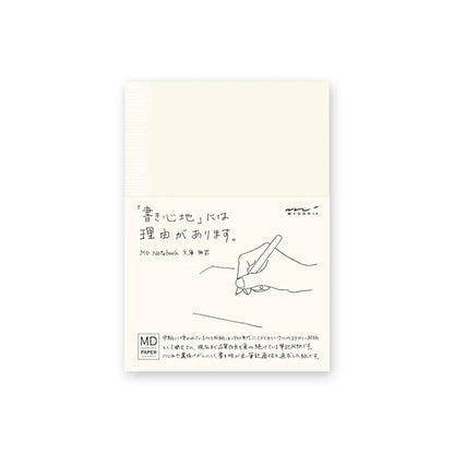 Notebook with minimalist design on a white background, midori, md, japan, nz, new zealand, sketchbook, notebook, minimalism, hope and letters, lined, grid, blank, journal, A6