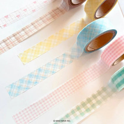 (NEW) Mindwave - Checkers and Ribbon | Washi Tape