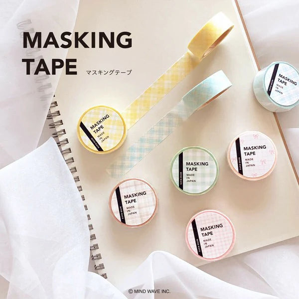 (NEW) Mindwave - Checkers and Ribbon | Washi Tape