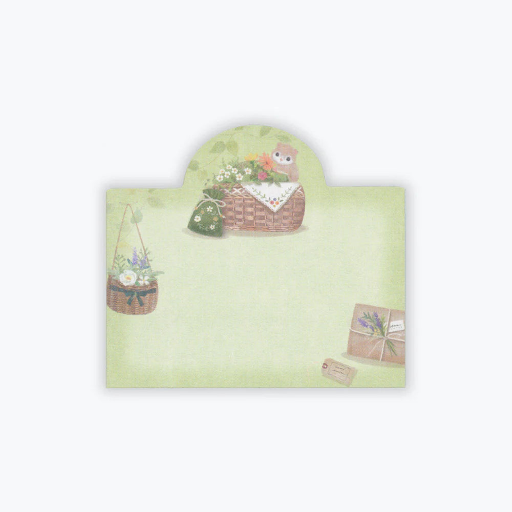 (NEW) NB Co. Ltd - Mattari Animal - Flower x Squirrel | Sticky Note Set