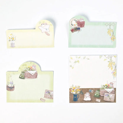 (NEW) NB Co. Ltd - Mattari Animal - Flower x Squirrel | Sticky Note Set