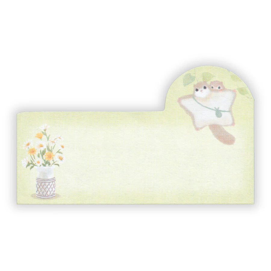 (NEW) NB Co. Ltd - Mattari Animal - Flower x Squirrel | Sticky Note Set