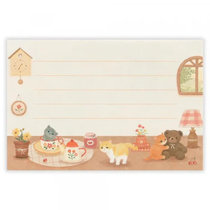 (NEW) NB Co. Ltd - Mattari Animal - Cat | Letter Set