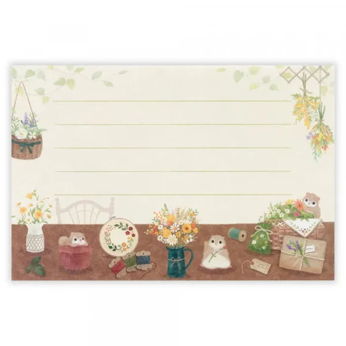 (NEW) NB Co. Ltd - Mattari Animal - Momonga Flying Squirrel | Letter Set