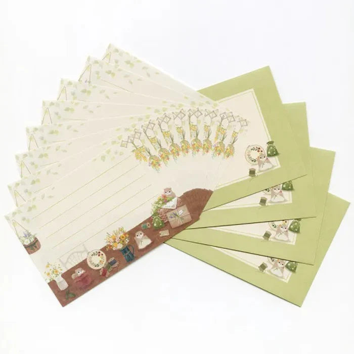 (NEW) NB Co. Ltd - Mattari Animal - Momonga Flying Squirrel | Letter Set