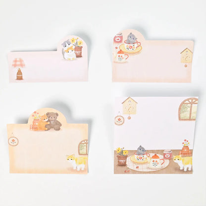 (NEW) NB Co. Ltd - Mattari Animal - Cat in the room | Sticky Note Set