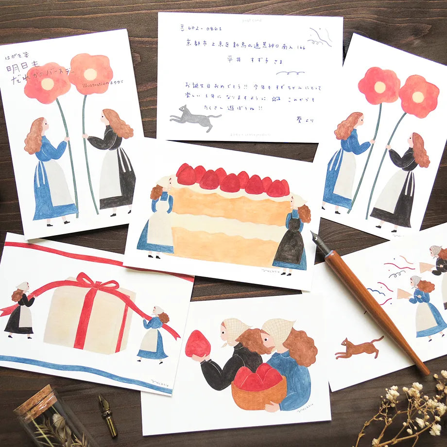 (NEW) Cozyca - Necktie Someone's Birthday Tomorrow | Postcard Set