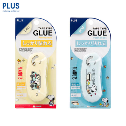 (NEW) PLUS x Peanuts Snoopy Series - Norino Pod | Glue Tape