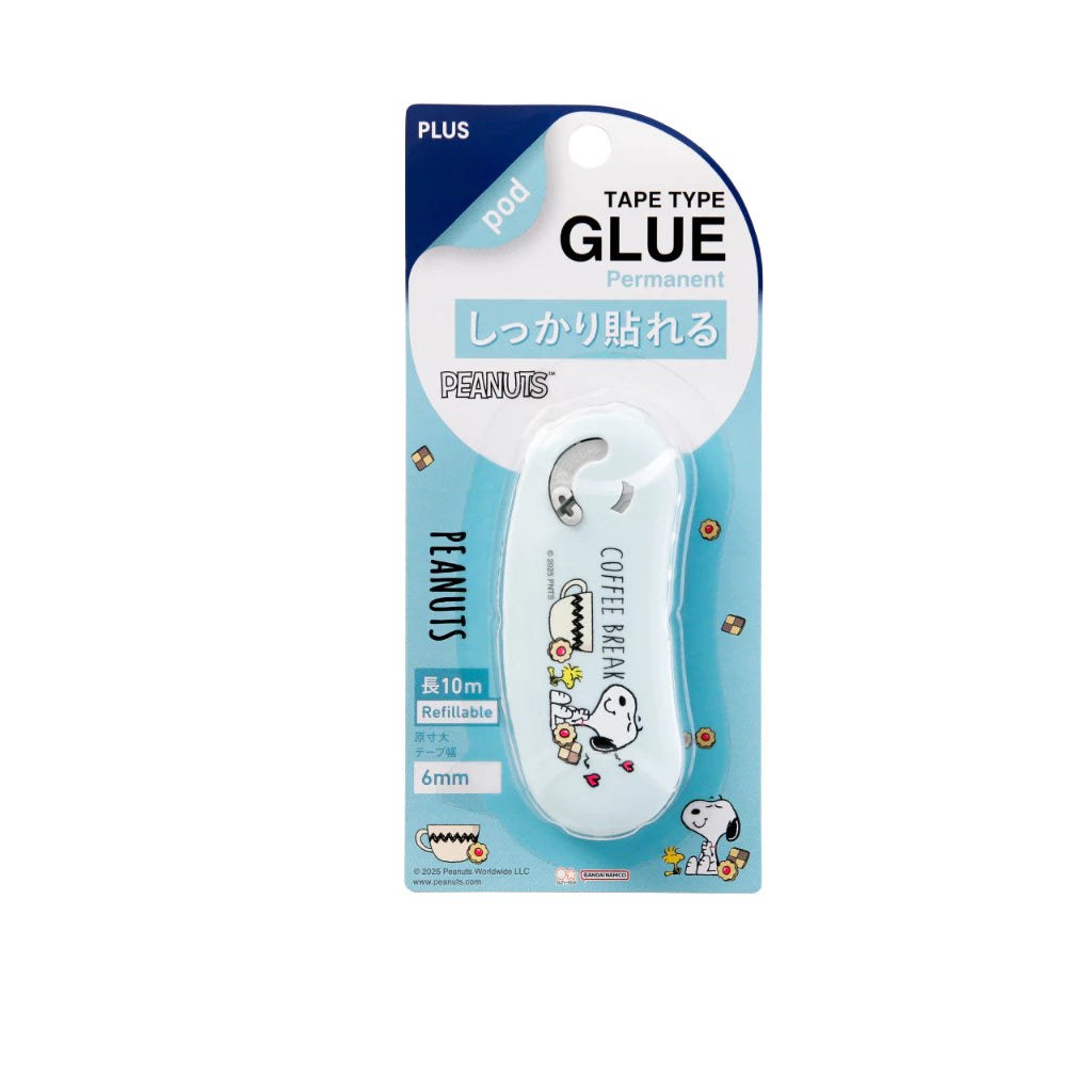 (NEW) PLUS x Peanuts Snoopy Series - Norino Pod | Glue Tape