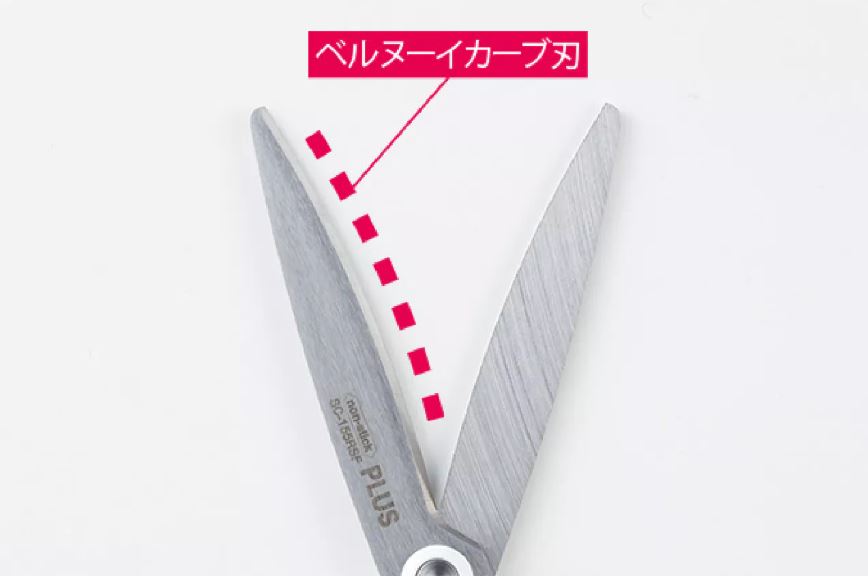 (NEW) PLUS x FitCut Curve Smart Fluorine-Coated Scissors