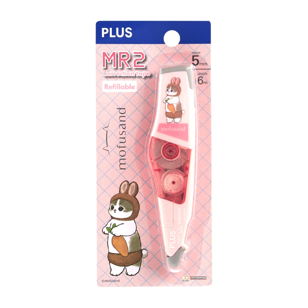 (NEW) PLUS x Mofusand Series - Whiper MR2 5mm x 6m Correction Tape