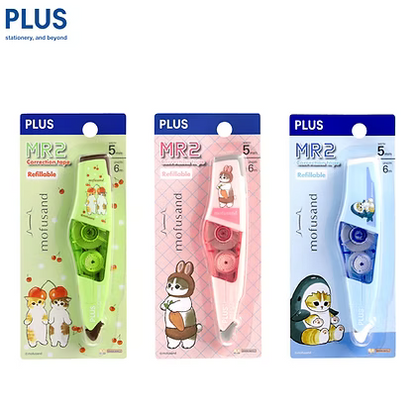 (NEW) PLUS x Mofusand Series - Whiper MR2 5mm x 6m Correction Tape