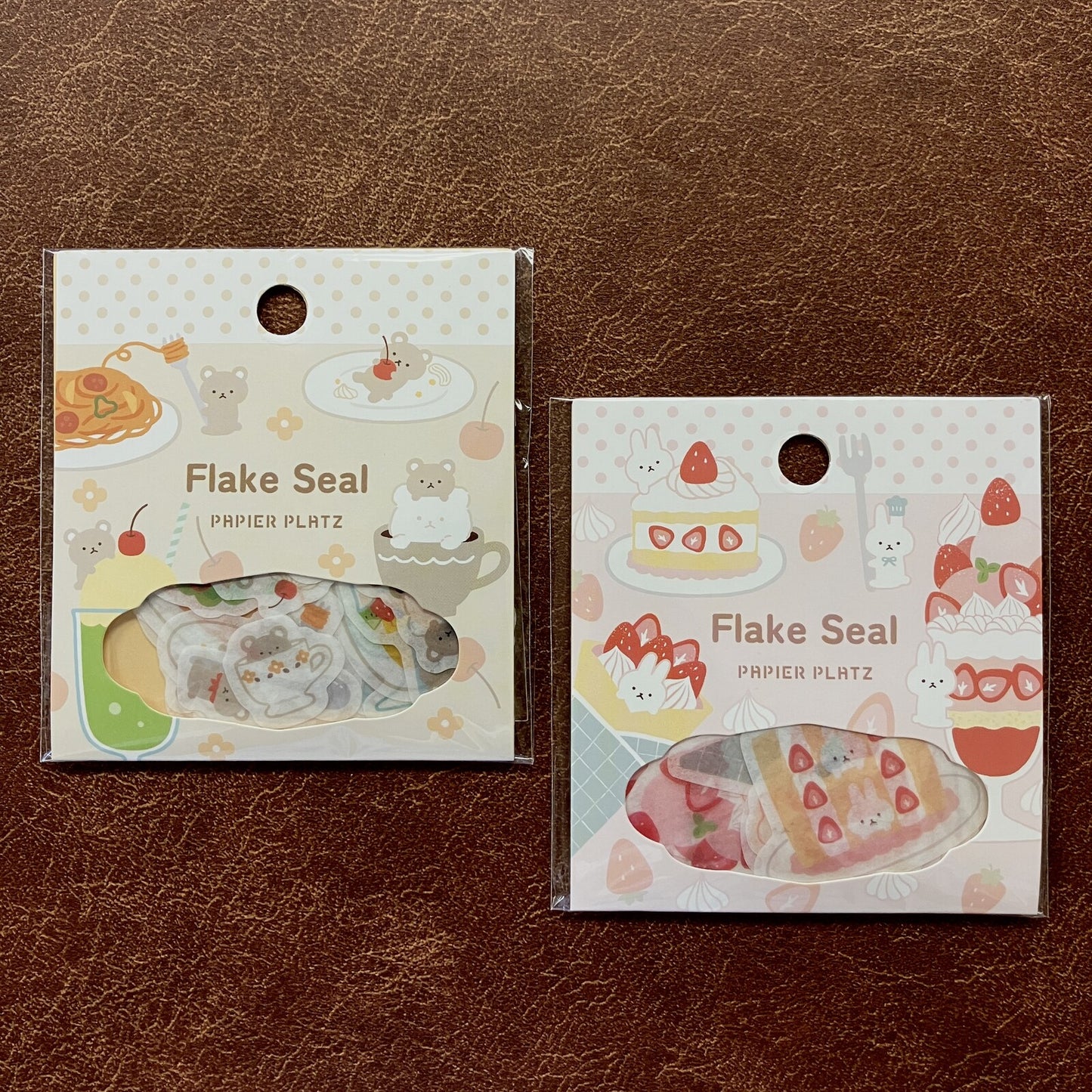 (NEW) Papier Platz - Rabbit Strawberry Sweets | Sticker Flakes