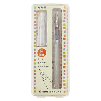 (NEW) Pilot Kakuno Smiley Face Clear | Fountain Pen