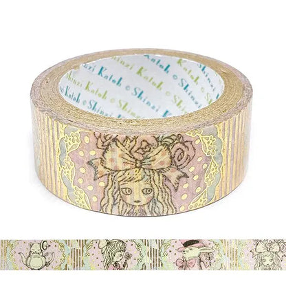Shinzi Katoh Alice in the Wonderland - Pot | Gold Foil Washi Tape