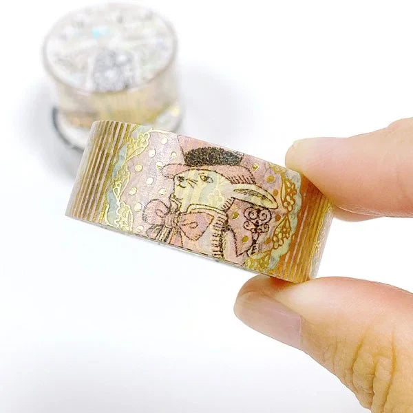 Shinzi Katoh Alice in the Wonderland - Pot | Gold Foil Washi Tape