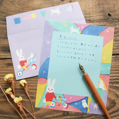 (NEW) Reiko Tada Me and My Dog | Letter Set (12 sheets & 4 envelopes)