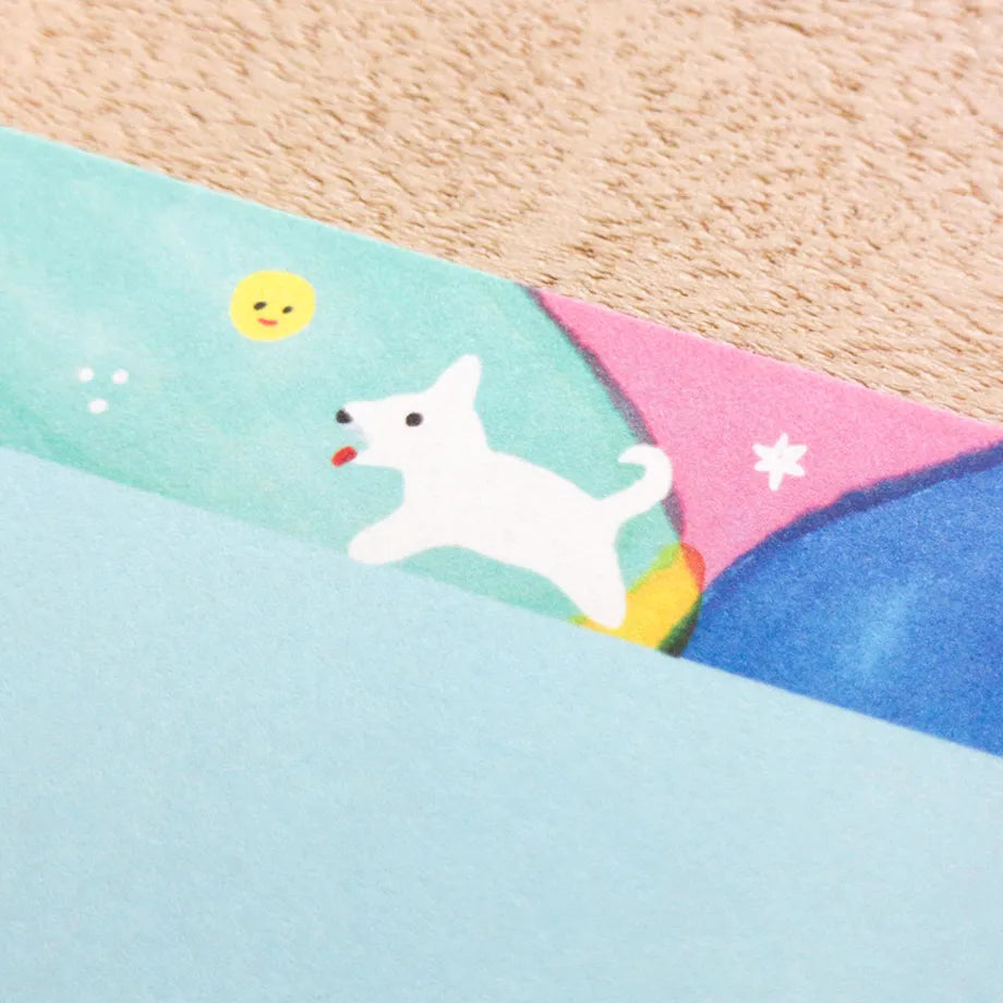 (NEW) Reiko Tada Me and My Dog | Letter Set (12 sheets & 4 envelopes)