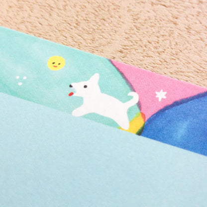 (NEW) Reiko Tada Me and My Dog | Letter Set (12 sheets & 4 envelopes)