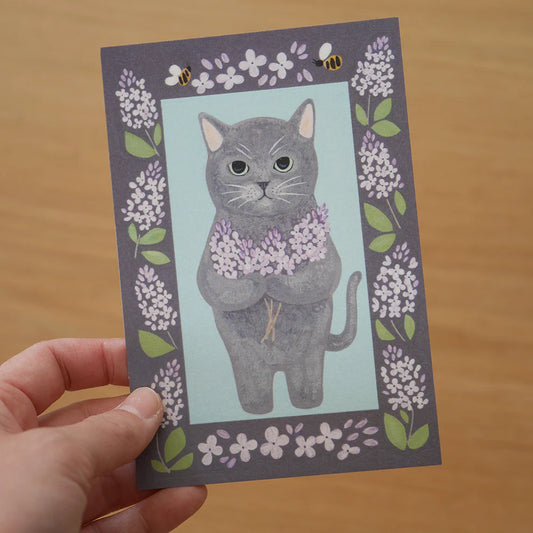 Russian Blue Cat | Postcard