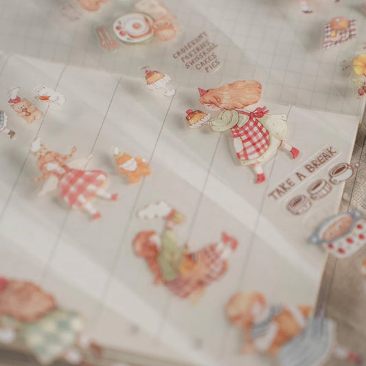 (NEW) Sho Little Happiness - Forest Party | Kiss Cut PET Tape Stickers